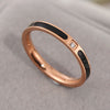 Black epoxy single diamond / us size 4