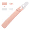 Pen case with cover [pink + silver] / compatible with apple pencil