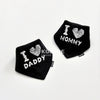 Black i love my parents 2 packs