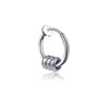 Steel color ear clips