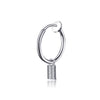 Steel color ear clips