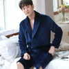 Navy blue bathrobe y808 / one size fits all