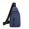 Horizontal zipper blue