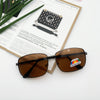 Gold frame gray film