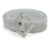 Diamond buckle silver / 115cm