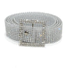 Square buckle silver / 115cm