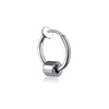 Steel color ear clips