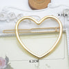 Positive heart-shaped gold 7 / individually bagged frog clips