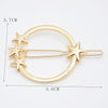 Pentagram round gold 1 / individually bagged frog clips