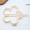 Flower-shaped golden 13 / individually bagged frog clips