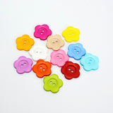 Factory direct color plum blossom buttons baby buttons children's handmade kindergarten button painting creative paste painting