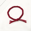 Braided wine red