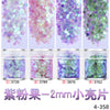 Purple pink fruit-2mm small sequins-4 bottles / 4 bottles are required / a set
