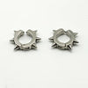 Steel color ear clip 4*9 single