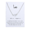 Leo silver card silver chain