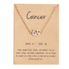 Cancer gold card gold chain