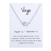 Virgo silver card silver chain