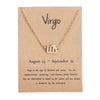 Virgo gold card gold chain