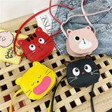 Cross-border new children's bag cartoon little tiger shape boys and girls shoulder bag cute baby accessories bag