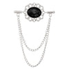 Black diamond on silver background