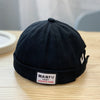 Black landlord hat cloth label / 48-52cm