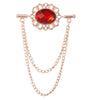 Big red diamond on gold background