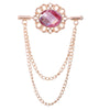 Pink diamond on gold background