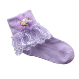 Girls socks little girl baby socks children cotton socks spring summer autumn thin section cute princess lace socks
