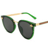 Gray frame with green frame