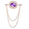 Light purple diamond on gold background