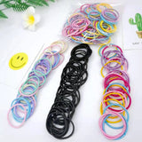 hot selling Korean version of children's rubber band tie head rope baby hair ring diy rainbow bracelet hair rope hair accessories wholesale