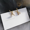 A pair of s925 silver diamond stud earrings