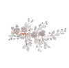 Rose gold spray white hair clip