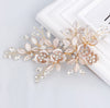 Kc gold spray white hair clip
