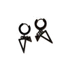 4×9 earrings black