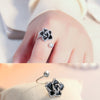 Diamond black rose