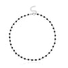 Black bead-silver