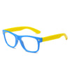Blue frame yellow feet/white flat