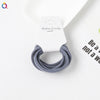 A101 seamless hair tie 6 pack - denim blue / very elastic