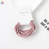 A101 seamless hair tie 6 pack-korean powder / very elastic