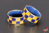Checkered yellow blue