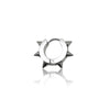 Steel earrings 4*9 hand polished single