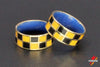 Checkered yellow and black