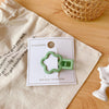 5# green star hairpin
