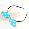 Light blue-black headband