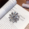 Gem holder - satellite no. 5 long diamond - silver base
