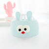 Empty hat with blue ears and big eyes