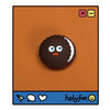 Black round biscuits