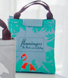 Green flamingo