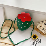 Girls' bags 2020 new cute strawberry bag children's Messenger bag male and female baby coin purse decorative small bag